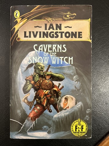 CAVERNS OF THE SNOW WITCH Fighting Fantasy #9 RARE Black Dragon NM - Afbeelding 1 van 9