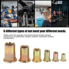 New 150pcs Zinc Alloy Rivet Nut Insert Nut Set Galvanized Hardware For Metal