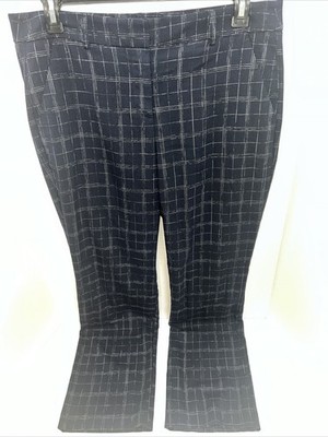 APT 9 Pants Women s Size 14 Navy Plaid 