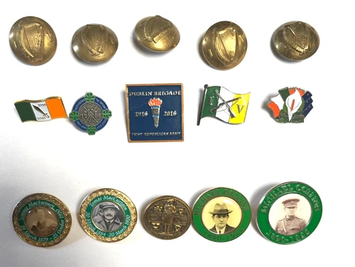 IRISH ARMY 1916 RISING IRISH REPUBLICAN BADGES & BUTTONS GROUP