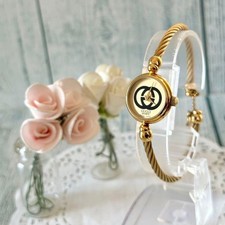 Good condition Gucci GUCCI 2047 Wire Bangle Watch Watch GUCCI,15720 working F/S