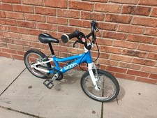 Boys Blue Woom 2 Kids Bike 14" Wheels Lightweight Woom Original 2 with stem fix