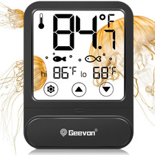 Aquarium Thermometer Digital with High Low Temperature Warning Function,Large