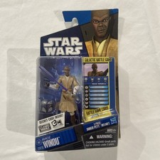 Star Wars Clone Wars Mace Windu Figure Sealed CW20 Hasbro Galactic Battle Game