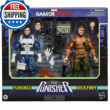 Marvel Classic Marvel Legends Series Gamerverse Punisher Nick Fury Retro Video