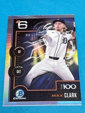 2025 Bowman MAX CLARK Bowman Scouts Top 100 Chrome #BTP-6 Tigers Qty Avail