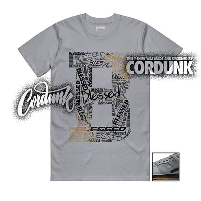SB Dunk Low Pro Cool Grey Black Dark Gum Brown Orange T Shirt Match B BLS