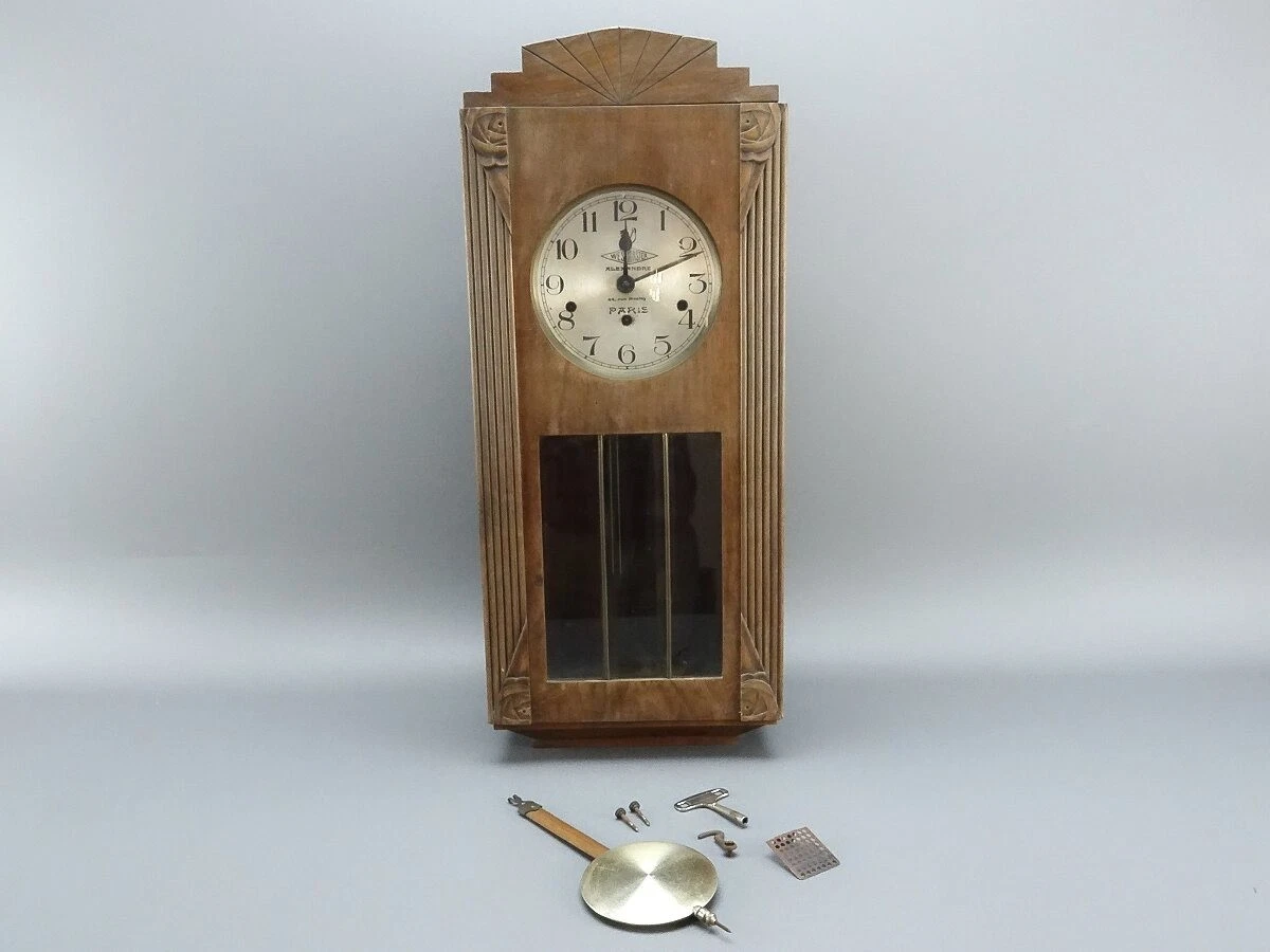 Horloge de cheminée à piles – Horloge de cheminée en bois de frêne gris pour décoration de salon, au-dessus de la cheminée, du bureau, une étagère et une décoration d'intérieur, cadeau de Horloge de cheminée à piles – Horloge de cheminée en bois de frêne gris pour décoration de salon, au-dessus de la cheminée, du bureau, une étagère et une décoration d'intérieur, cadeau de