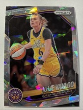 2025 Panini Prizm WNBA Cracked Ice #132 Julie Vanloo Los Angeles Sparks