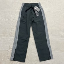 Boys Under Armour Joggers Pants Gray Pockets Size Youth XS