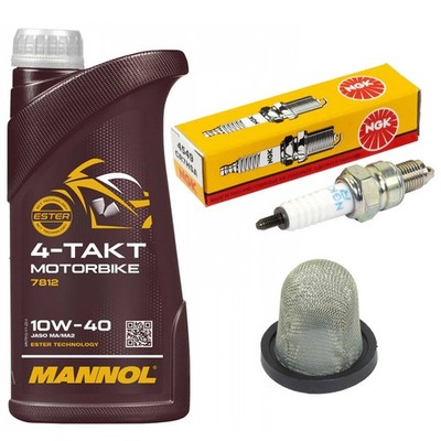 Inspektion Öl Set 1L Ölsieb Zündkerze für SYM Symphony 125 ST 125 XB12W 2015-22