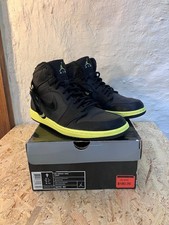 Nike Jordan 1 High Strap Black Voltage Yellow US 9 342132-001 In Box