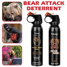 2 Pack Feloiy 30 Feet Bear Deterrent Repellent Spray 11 Oz Camping Hiking