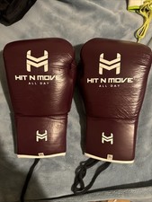 Hit N Move Boxing Gloves 16 Oz Maroon