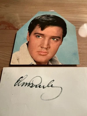 Seltenes Autogramm von Elvis Presley aus alter Autogrammsammlung - Bild 1 von 2