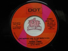 Donna Fargo: The Happiest Girl In The Whole U.S.A. / Awareness, 45 RPM NM (U0)