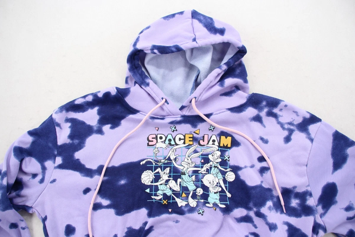 Space Jam 2 A New Legacy Hoodie Sweater XL Purple Tie Dye Tune