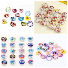 Lot classic 400 Pcs Mix Cartoon Mickey stitch Acrylic Children Rings Gifts 15MM