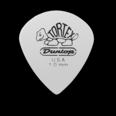 Dunlop Tortex Jazz III 3 weiße Gitarren-Plektren Gitarrenplektren 1,00 mm - 6 10 12 20 24 36