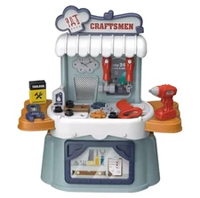 kids pretend play construction tools box toys/portable handbag storage kid toys