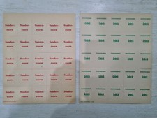 50 Alte Essenmarken aus der DDR . 2 Komplette Bögen / Sonderessen + Gedeck