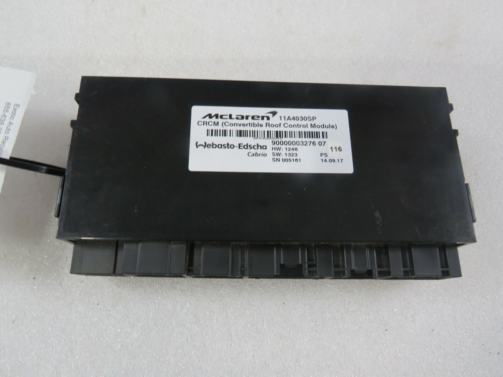 McLaren 570s, Roof / Convertible Top Control Module, Used, P/N 11A4030SP