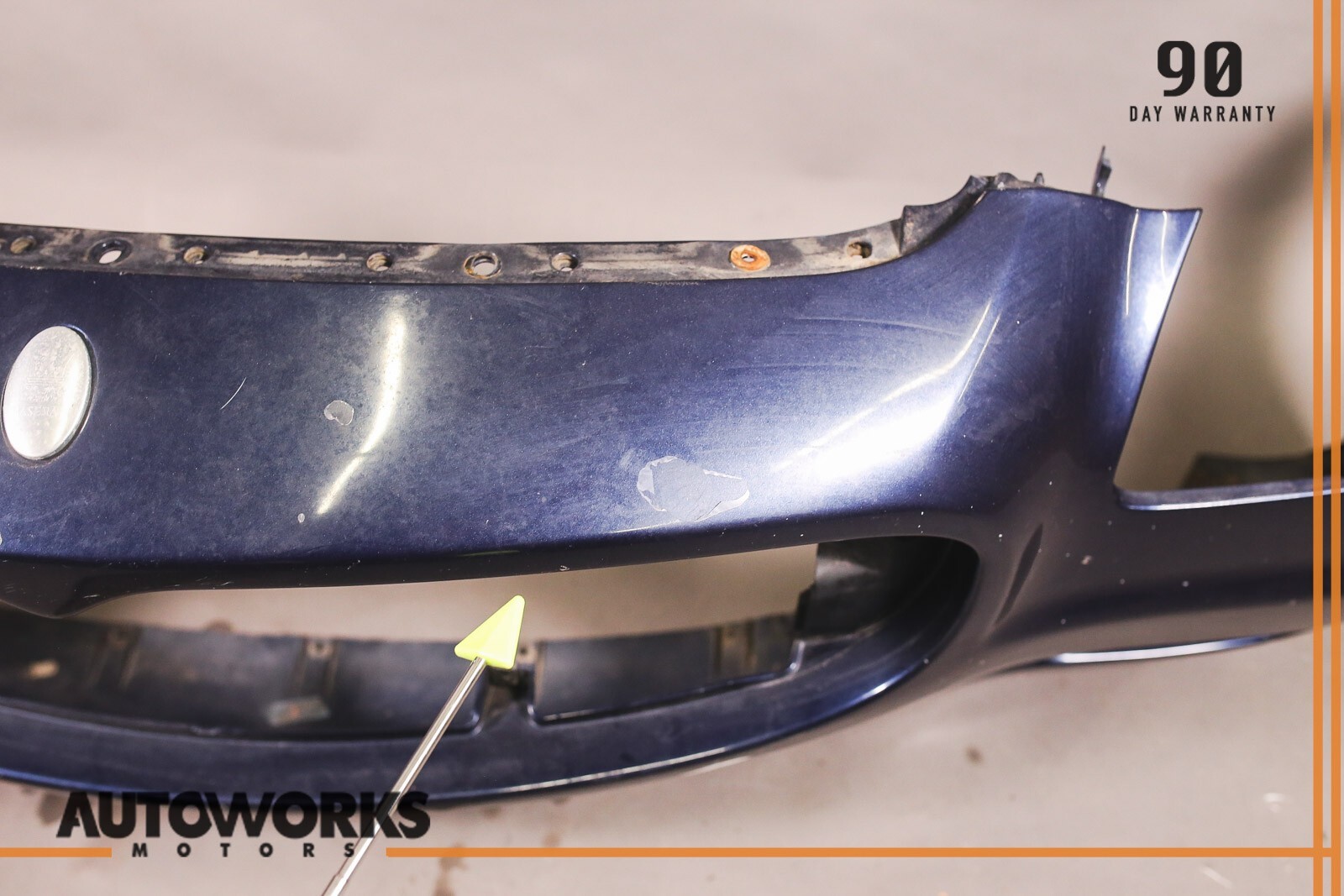 03-08 Maserati Quattroporte M139 Front Bumper Cover Panel Blue Nettuno OEM