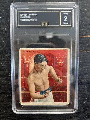 new champion tobacco 1910 T-218 Hassan Cigarettes Champion Fighter Tobacco Frankie Neil - GMA 2  Rated