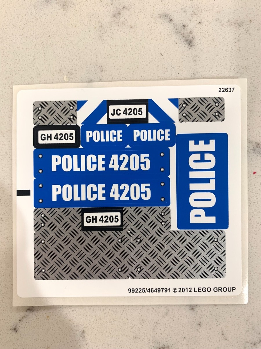 LEGO STICKER SHEET for 4205 Off-road Command Center, New Genuine!