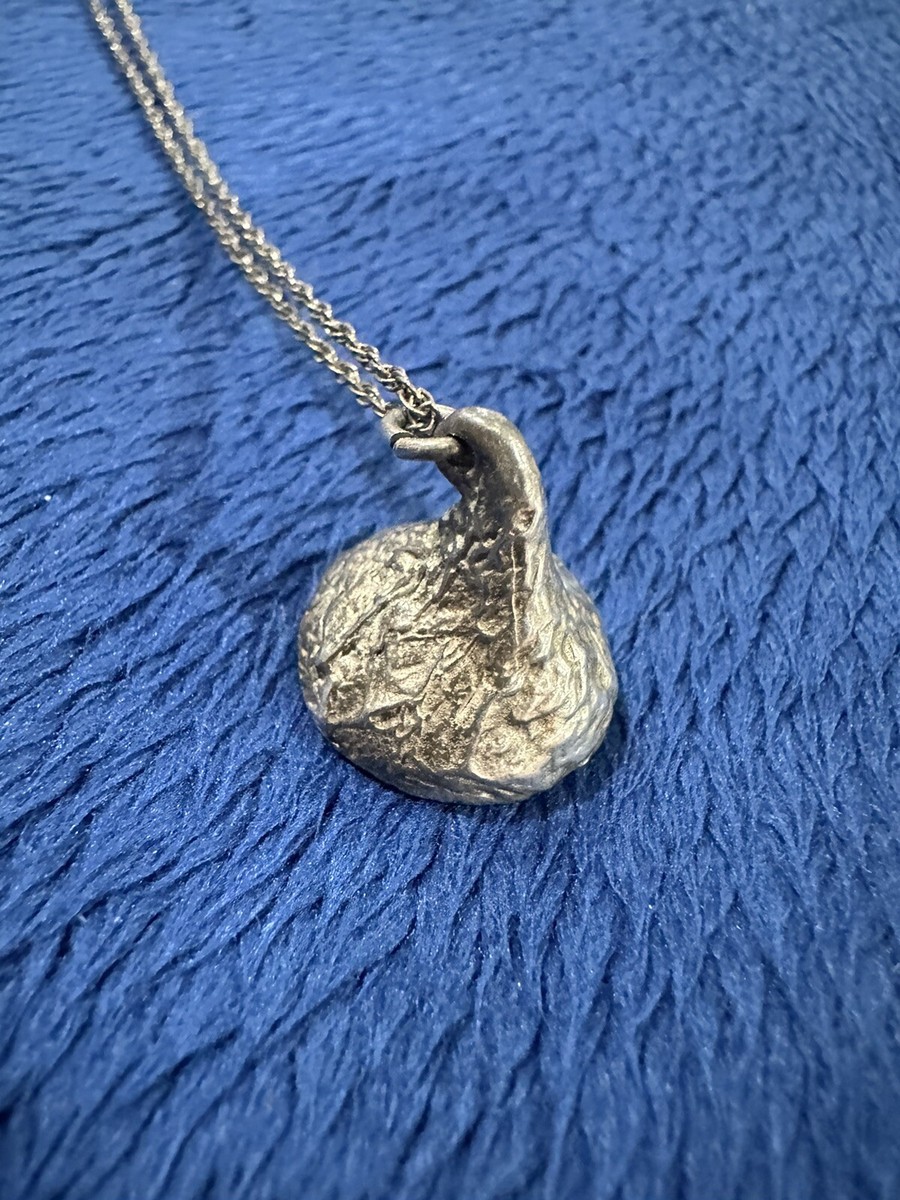 アクセサリー Silver925 vintage necklace [ELCASION] Vtg Sterling Silver 925 JCF Hershey Chocolate Kiss Pendant