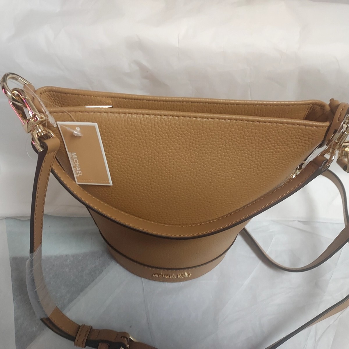 Michael Kors Townsend Small Top Zip Bucket Crossbody Bag