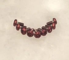 Translucent Red T8 Torx Screws For Benchmade Freek 560 560BK-1 Knife Folder 9pcs