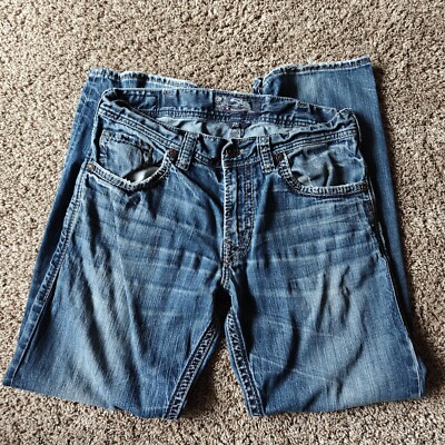 Silver Jeans Zac Relaxed Fit Straight Leg Jeans Men's Size - Main Image