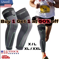 Full Long Knee Brace Leg Compression Sleeve Meniscus Tear Arthritis Joint Pain