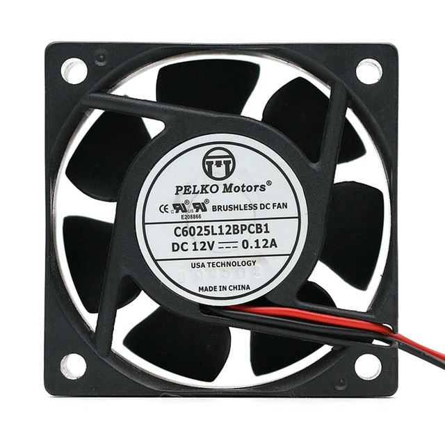 PELKO Motors C6025L12BPCB1 6025 6CM 12V 0.12A Quiet Fan eBay