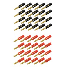 40x Bananenstecker 20 rot 20 schwarz bis 4 mm...
