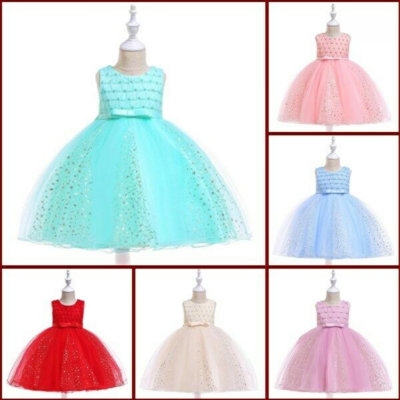Tutu Wedding Princess Formal Baby Dresses Flower Bridesmaid Girl Party Dress  Kid | eBay