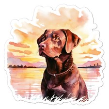Labrador Retriever Dog, Vinyl Decal Sticker, Indoor Outdoor, 3 Sizes, 11065