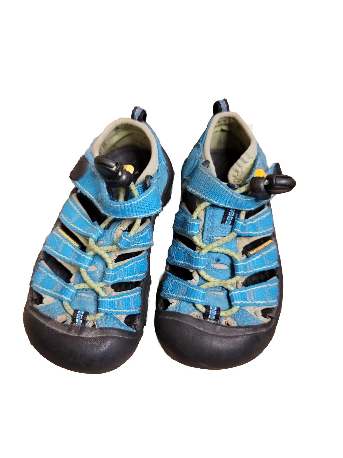 Sandali da trekking impermeabili Keen Kids Newport H2 blu verde impermeabili giovani taglia 9☆
