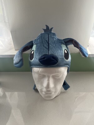 Disney Parks Stitch Hat Cap Plush Adult Size Unisex Disney World Disneyland 