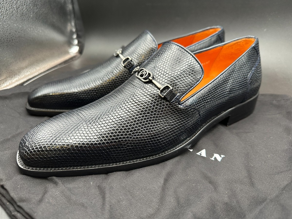 Mezlan Men\'s Genuine Lizard Navy Blue Loafer Size 8M Mezlan Tarraco Loafer – Ted main image 4