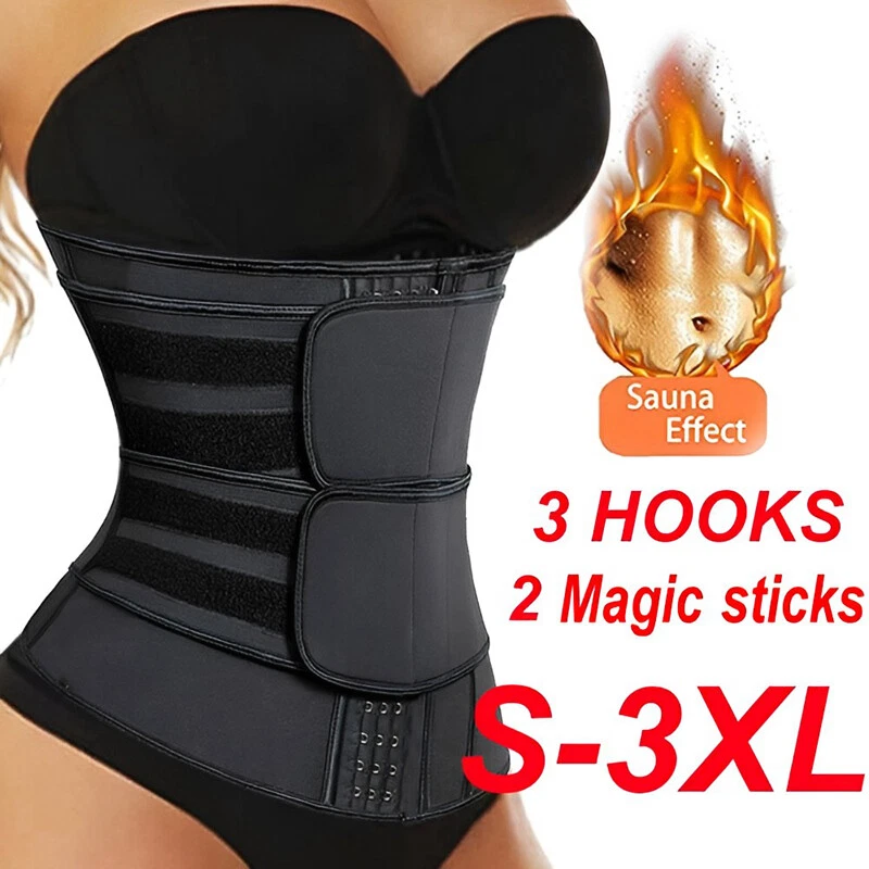 Lose Weight Instantly Latex Waist Trainer Women Triple Belts