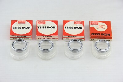 4x Zeiss Ikon Vorsatzlinse Close Up 1 / 0,5 / 0,3 / 0,2 m in OVP 28,5mm # 11217
