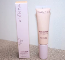 WANDER BEAUTY Nude Illusion Liquid Foundation LIGHT Claire 1oz / 30mL Full Size