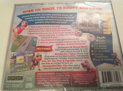 101 Dino Pets PlayPets Virtual Sim Petz Game PC Windows Sealed New