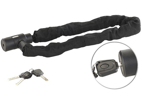 CHSEROK 80 Cm Cadenas De Chaîne En Acier Inoxydable, Antivol Vélo Et Moto Robuste, Chaîne De Sécurité Pour Garages, Clôtures Et Entrepôts (avec 3 Clés