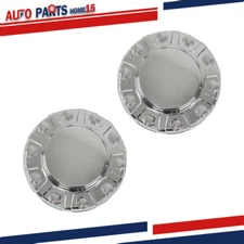 New 2 pcs Front Wheel Center Cap Hub Cap Fit For 2019-2021 Ram 4500 5500 Chrome