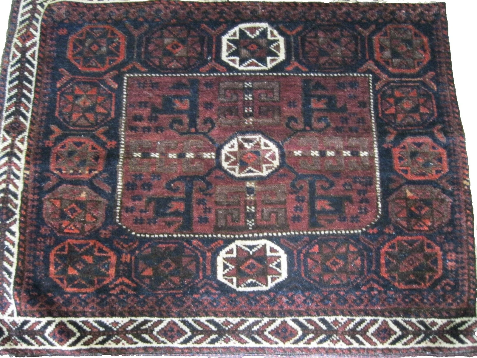 Persian Square Geometric Antique Rugs & Carpets
