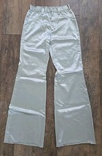 VTG Stage West by Prior Size S/M Pants Flared Leg High Waist Silver 33" Inseam