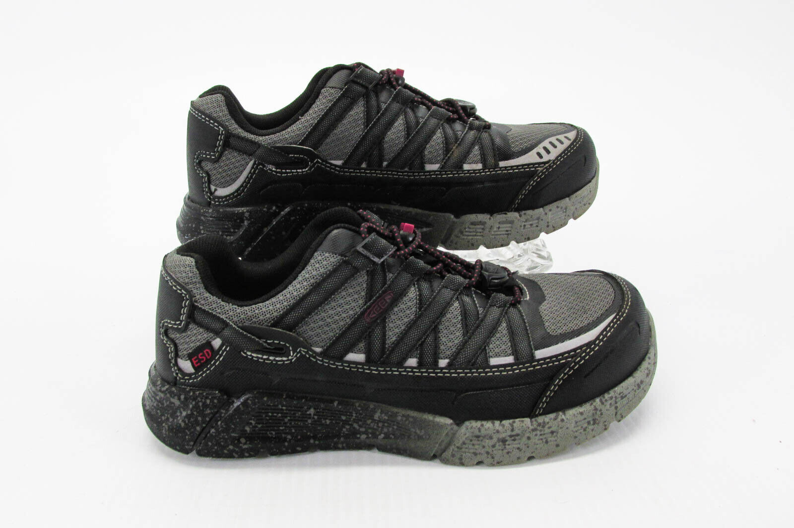 Scarpe donna Keen Asheville Utility taglia 7 5 ESD punta alluminio lavoro usate vq